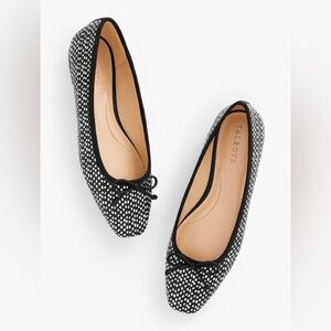 Talbots Tinsley Bow Leather Ballet Flats Ocelot Print – Women’s 9M
New